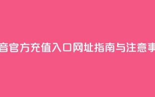 抖音官方充值入口网址指南与注意事项