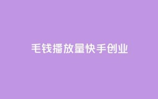 1毛钱10000播放量快手创业 - 1毛钱赚取10000播放量的快手创业秘籍!