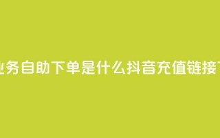 qq空间业务自助下单是什么 - 抖音ios充值链接