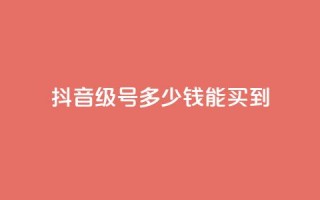 抖音50级号多少钱能买到 - 抖音50级账号价格及购买指南!