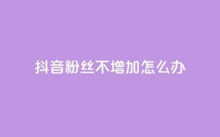 抖音粉丝不增加怎么办 - 抖音粉丝增长停滞该如何应对!