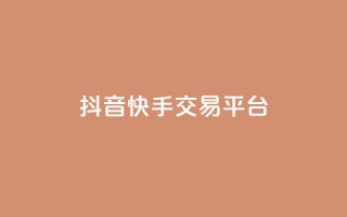 抖音快手交易平台 - 全新抖音快手交易平台揭秘与使用指南！