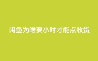 闲鱼为啥要24小时才能点收货,QQ空间访客12万 - 免费领1万播放量网站 - 抖音全自动挂机项目