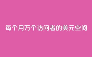 每个月10万个访问者的1美元空间