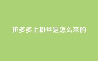 拼多多上粉丝是怎么来的,qq空间访客业务 - 拼多多转盘助力网站 - 拼多多怎么买人助力