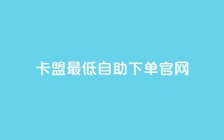 卡盟最低自助下单官网 - 卡盟自助下单官网最低价格全攻略!