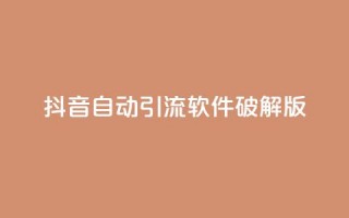 抖音自动引流软件破解版 - 抖音自动引流软件免费版全新优化。