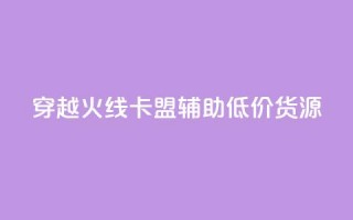 穿越火线卡盟辅助低价货源 - 穿越火线卡盟辅助低价货源，限时优惠！!