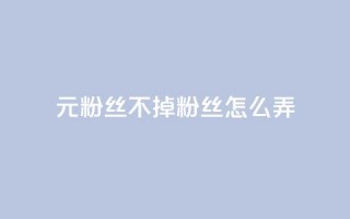 1元3000粉丝不掉粉丝怎么弄 - 快手1元3000假粉丝