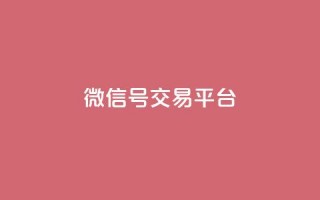 51微信号交易平台 - 微信号买卖平台全解析与交易指南~