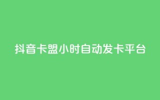 抖音卡盟24小时自动发卡平台,快手业务低价自助平台超低价 - 抖音快手低价业务网 - 抖音人气业务