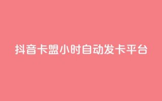 抖音卡盟24小时自动发卡平台,低价卡密货源 - 抖音充值24小时免费下单平台 - 熊猫业务下单平台