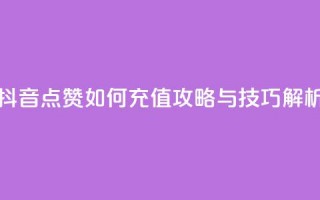 抖音点赞如何充值攻略与技巧解析